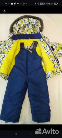 Комлект зимний, комбез на мальчика 86 рост