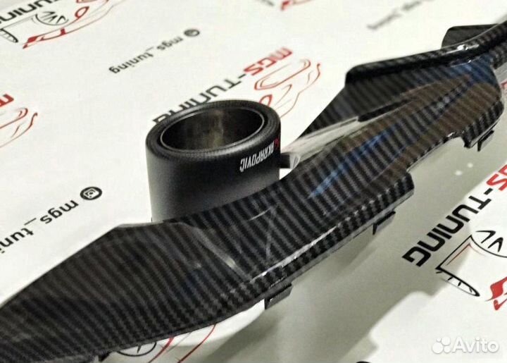 Диффузор BMW 3 G20 M под карбон Akrapovic