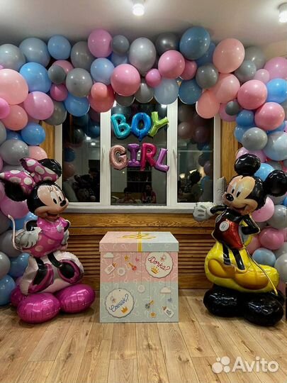 Воздушные шары для гендер пати