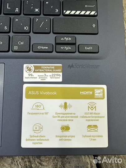 Новый ноутбук Asus Vivobook 14 Ryzen 7 4800/16/512