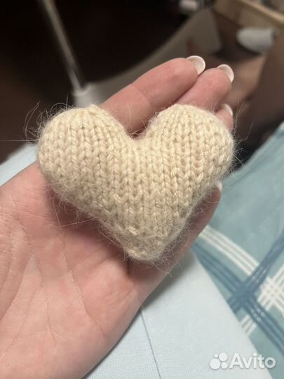 Сердечко вязаное