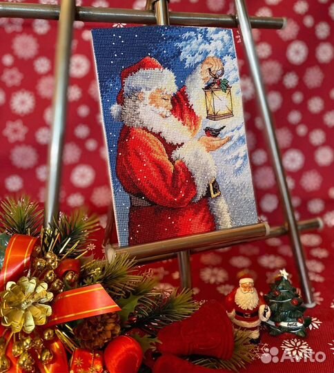 Картина вышитая крестом ручная работа