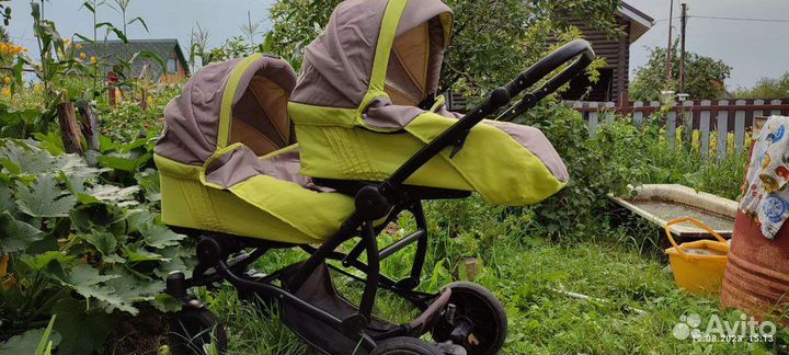 Коляска для двойни tutis 3 в 1