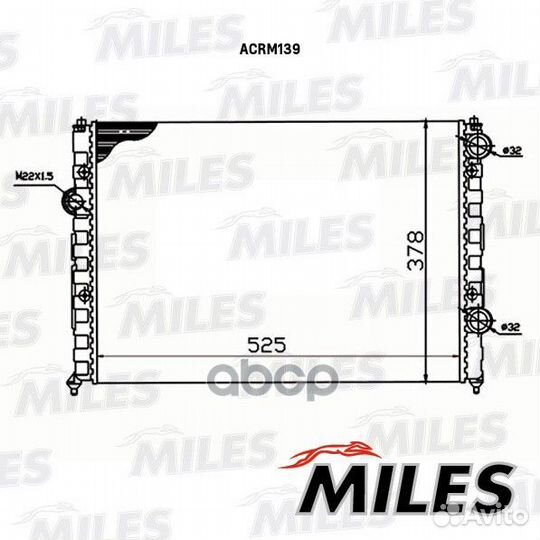 Радиатор (механическая сборка) VW passat 1.6-2