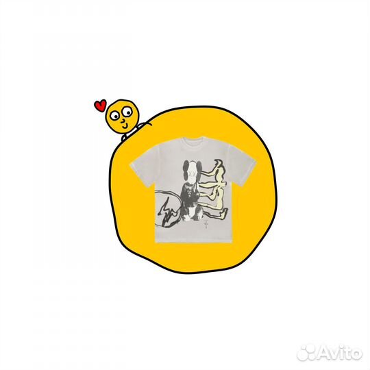 Футболка Cactus Jack x Kaws x Fragment Tee