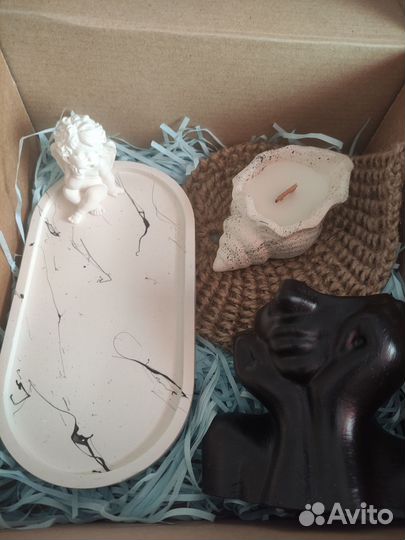 Изделия из гипса ручной работы. Гипс, свеча