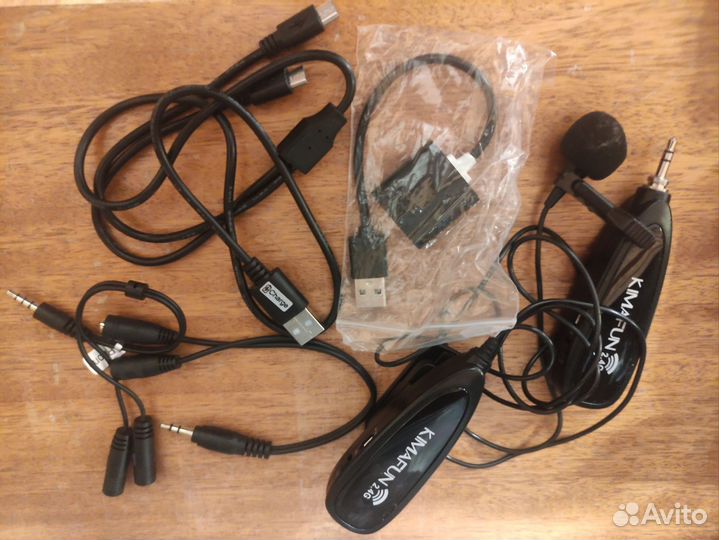 Беспроводной петличный микрофон kimafun, 2,4 ггц