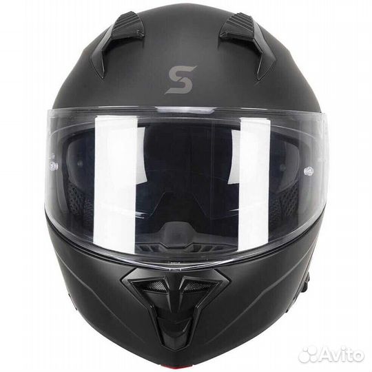 Ska-P 5THA falcon mono Modular Motorcycle Мотошлем Matt Black