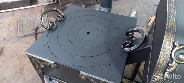 Мангал с печью под казан