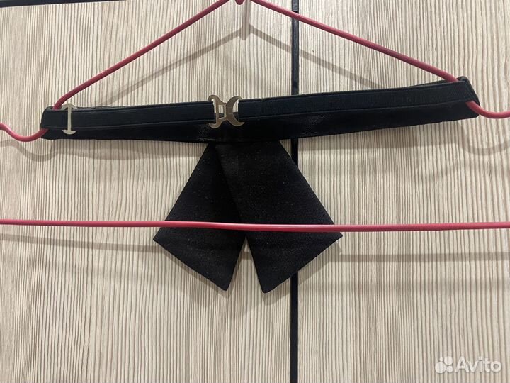 Галстук - бабочка женский, черный