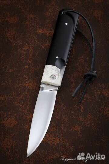 Нож складной Якутский сталь Х12мф накладки черный