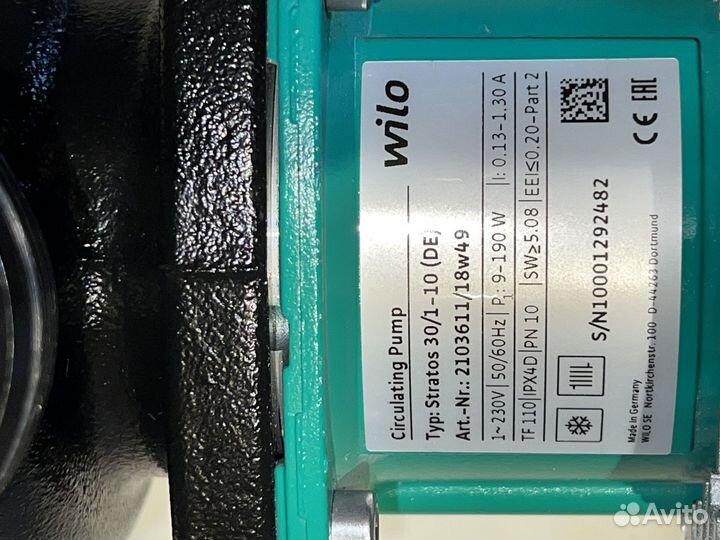 Циркуляционный насос Wilo Stratos 30/1-10