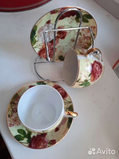 Кофейная пара с подставкой