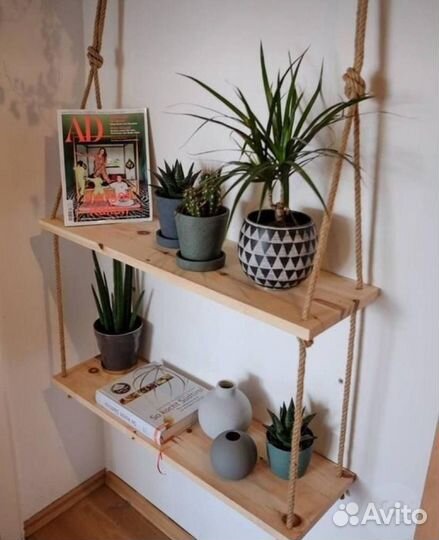 Полка настенная деревянная