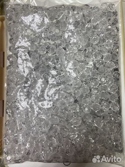 Акриловые прозрачные бусины