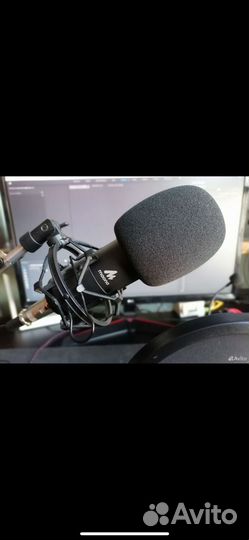 Конденсаторный микрофон xlr + внешняя аудиокарта