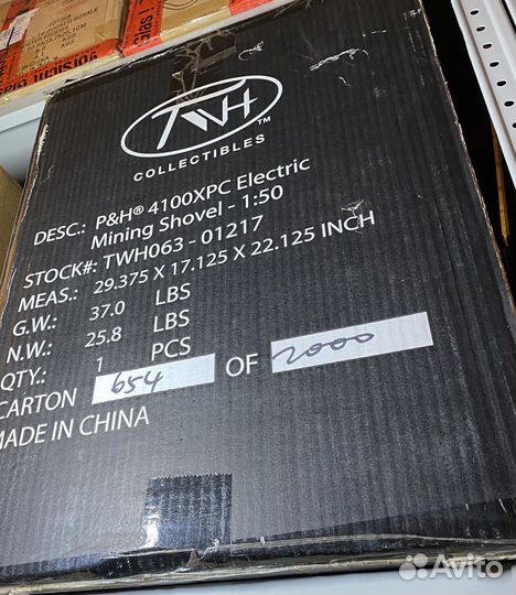 Масштабная модель экскаватора P&H 4100XPC