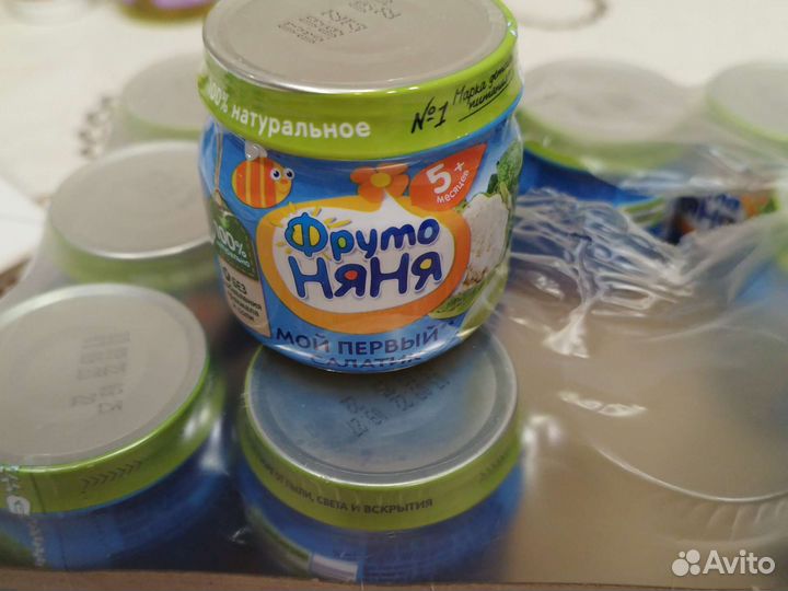 Пюре фрутоняня салатик