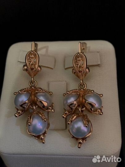 Серьги 585 пробы, р.0