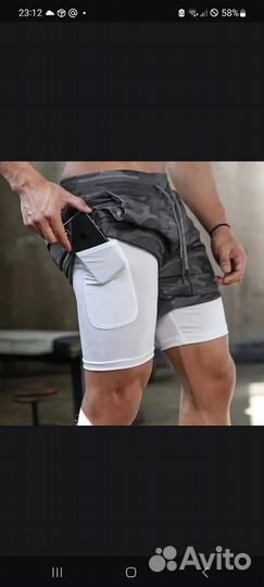 Шорты для тренажерного зала бега