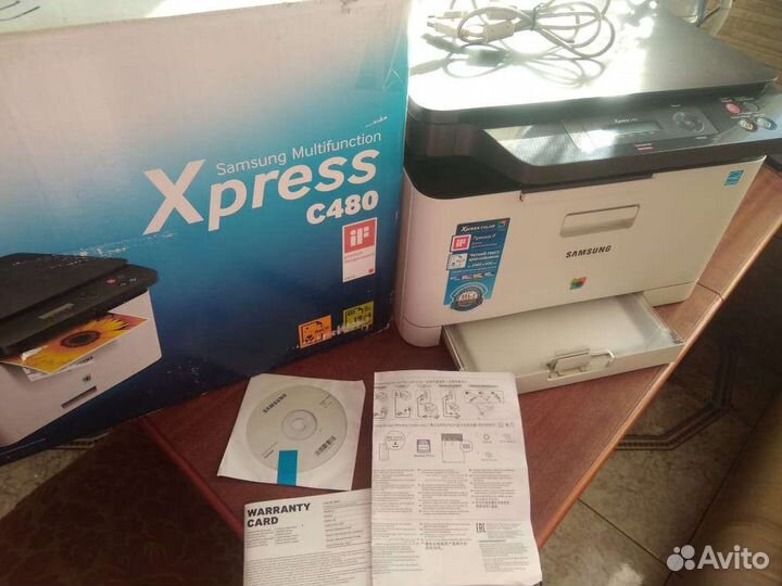 Цветное мфу Samsung Xpress SL-C480(принтер/копир/с