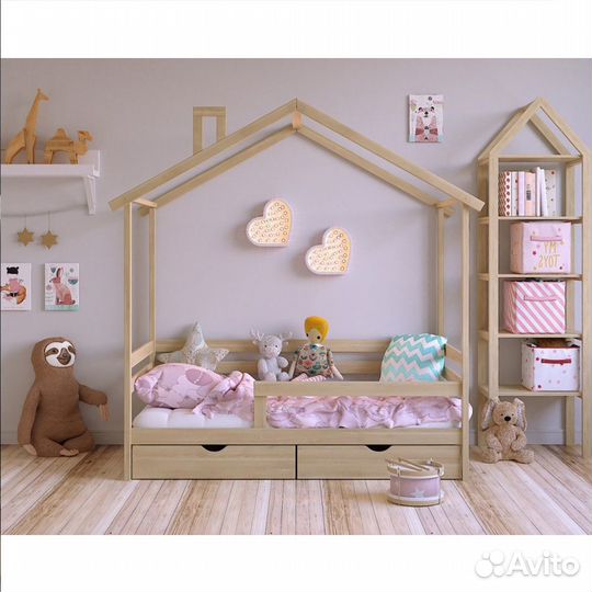 Кровать подростковая с бортиком