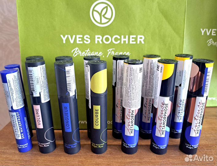 Ив Роше Тушь для ресниц Чёрный, Коричневый и Синий