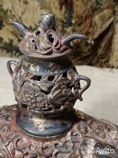 Ёмкость для благовоний слон бронза