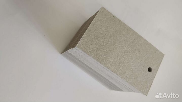 Бирки серые из картона