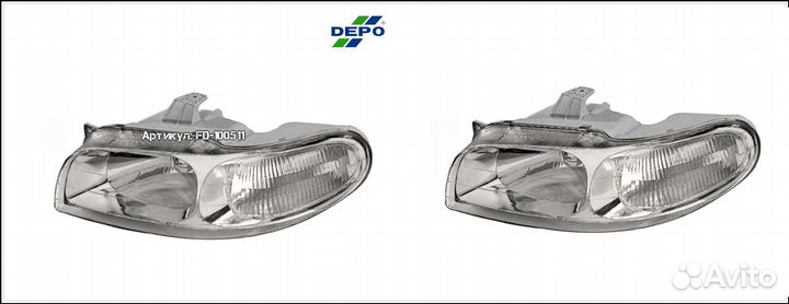 Фара левая с корректором Daewoo Nubira 1 поколение