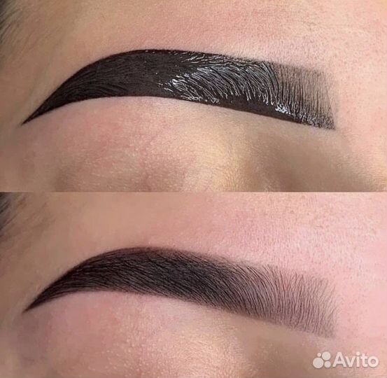 Коррекция и окрашивание бровей