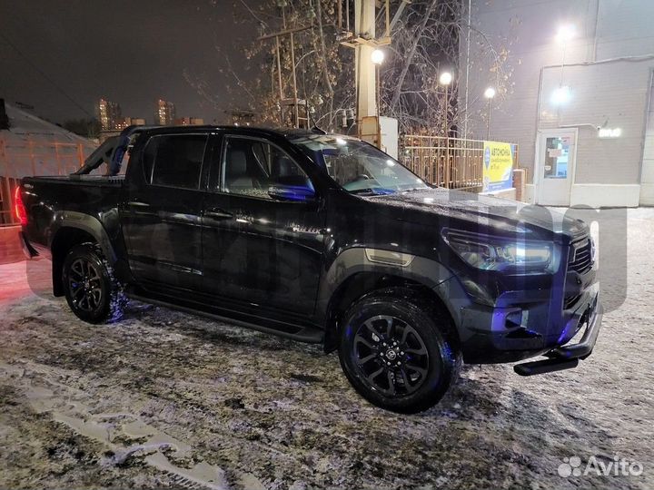 Защита бампера Toyota Hilux Black Onyx