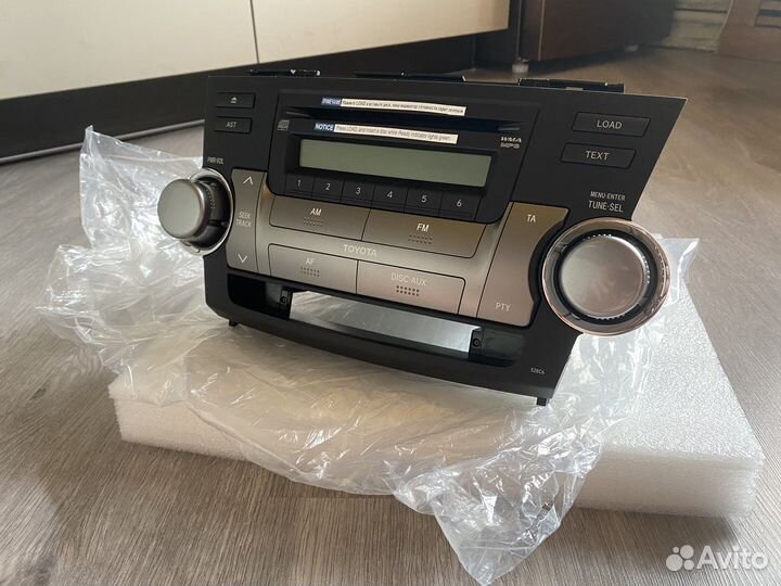 Штатная магнитола toyota highlander