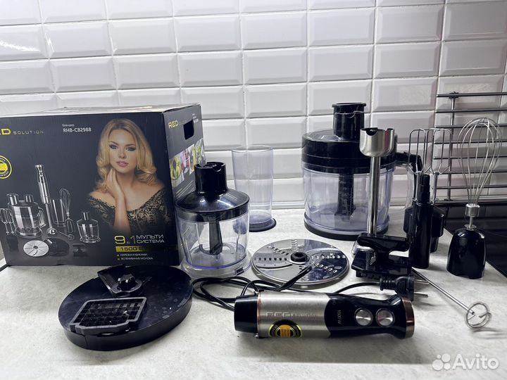 Блендер RED solution RHB-CB2988, Хром/бронза