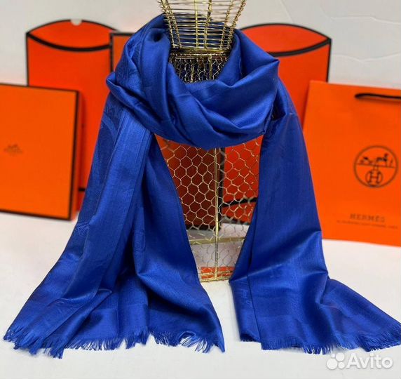Шарф hermes с кашемиром