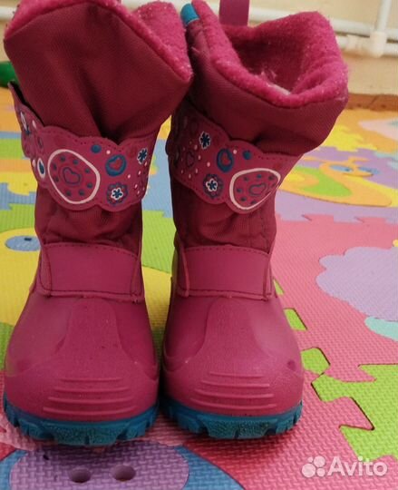 Сапоги демисезонные зебра