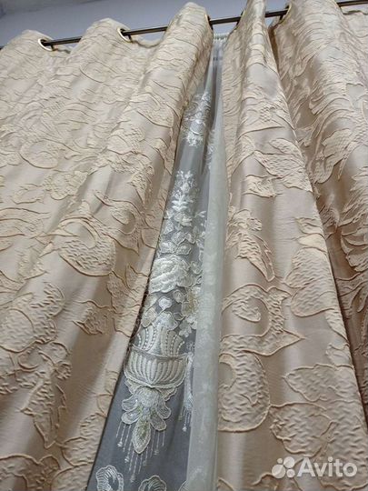 Шторы/портьеры на два окна оаэ