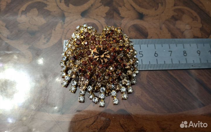 Брошь винтажная Чехия времен СССР