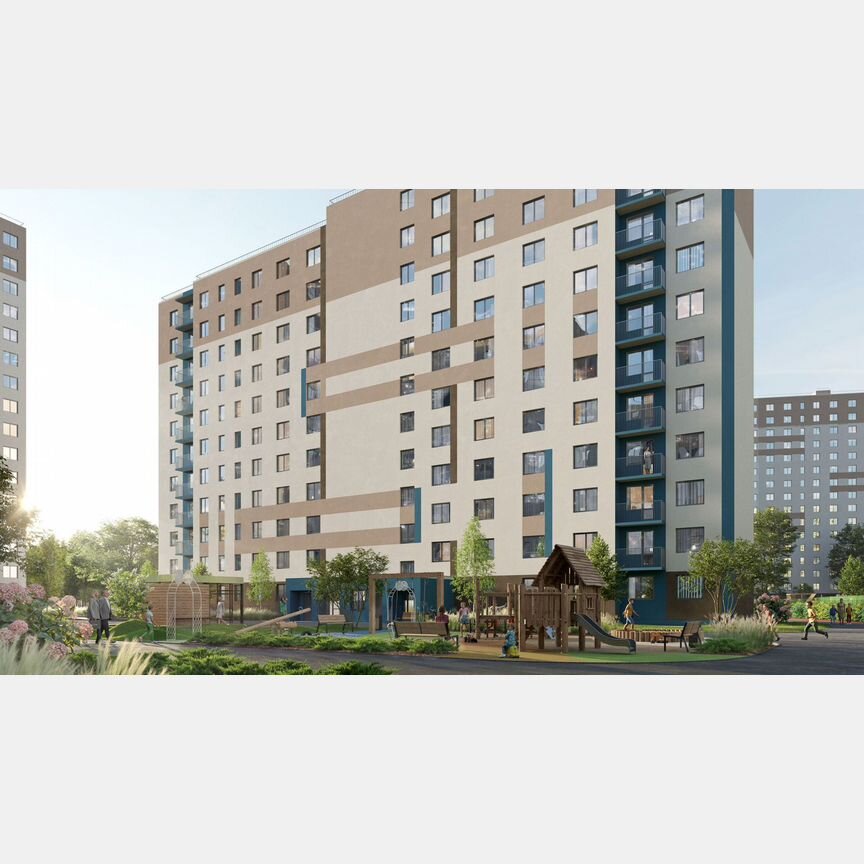 2-к. квартира, 49,5 м², 6/16 эт.