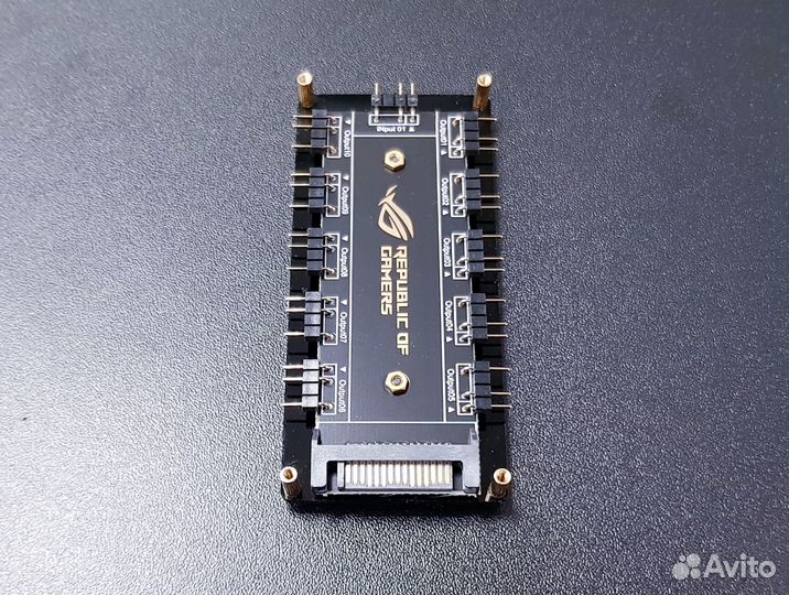 Адаптер разветвитель 5V 3pin RGB (SATA) 11pcs