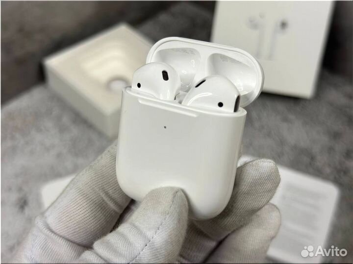 Беспроводные наушники люкс качества airpods 2