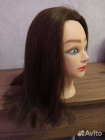 Голова манекен, волосы не натуральные