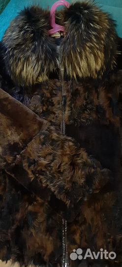 Продам теплую шубу из козы и мутона
