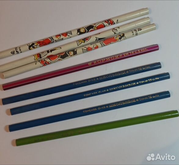 Карандаши простые ссср, 2М, тм-М