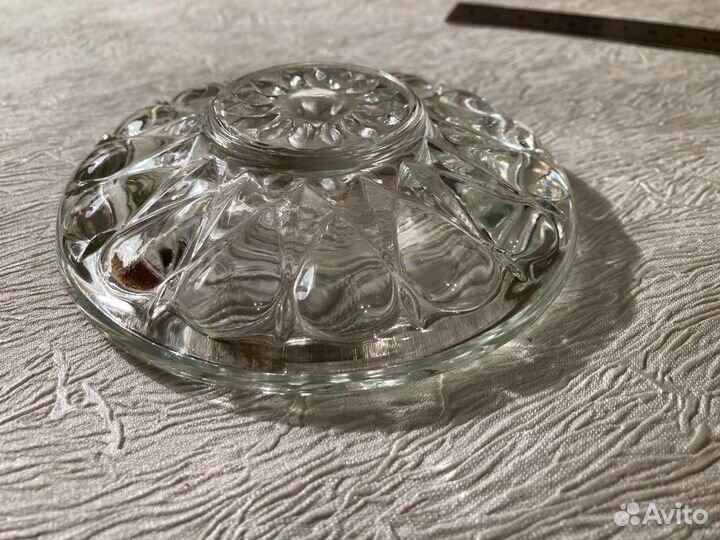Икорница ссср. Толстое стекло. Редкое исполнение