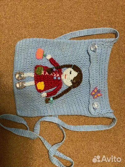 Детские вязанные сумочки