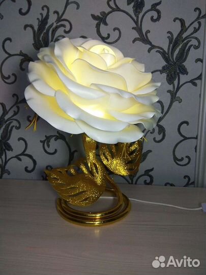 Роза светильник. Ночник из изолона