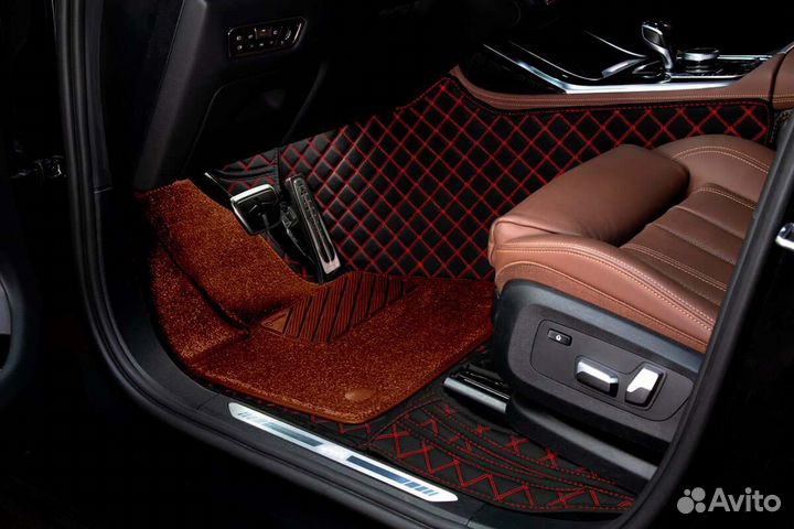 3D Коврики Lexus GX Салон Багажник Экокожа