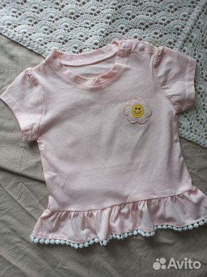 Футболка 80-86, 92-98 на девочку