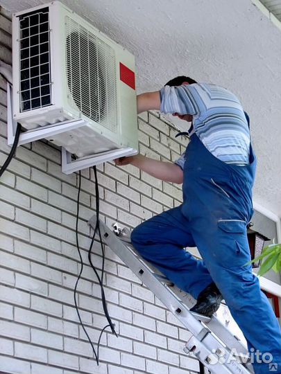 Монтаж сплит систем,ремонт,чистка,заправка